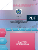 An Error Analysis of Self Selected Topic in Writing at The Fifth Semester of English Department of Muhammadiyah University of Makassar