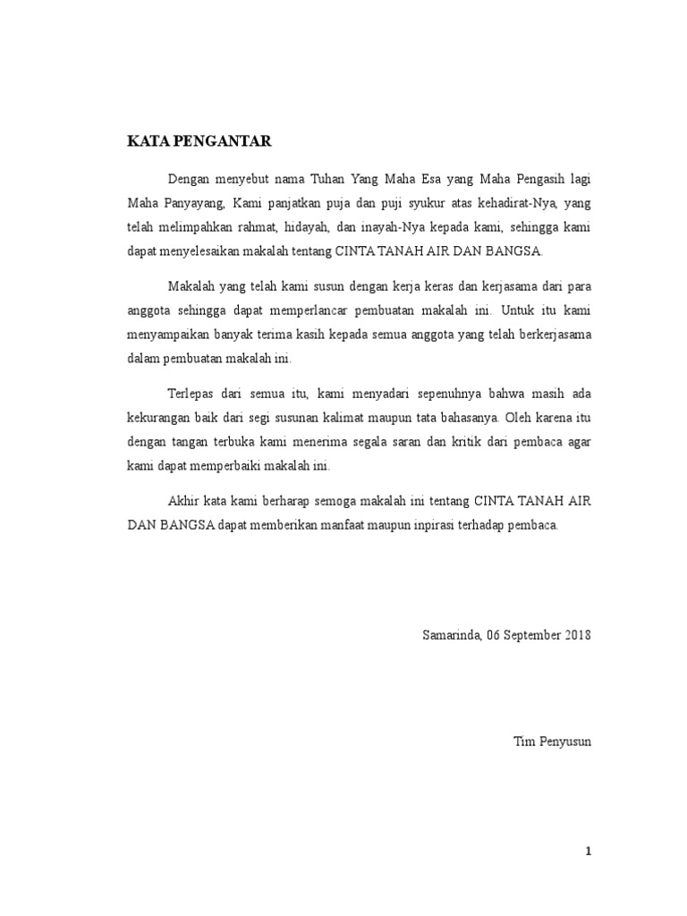 Makalah Cinta Tanah Air Dan Bangsa