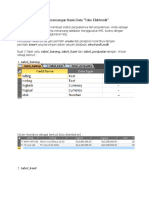 Contoh Latihan Soal Perancangan Basis Data