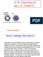 Lecture 14. Chemistry of Groups I, II, III and IV: (Cyclic Polyether)