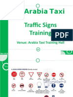 Traffic Signs Training: Venue: Arabia Taxi Training Hall