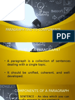 Paragraph and Its Components