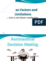 Human Factors and Limitations: Click To Edit Master Subtitle Style