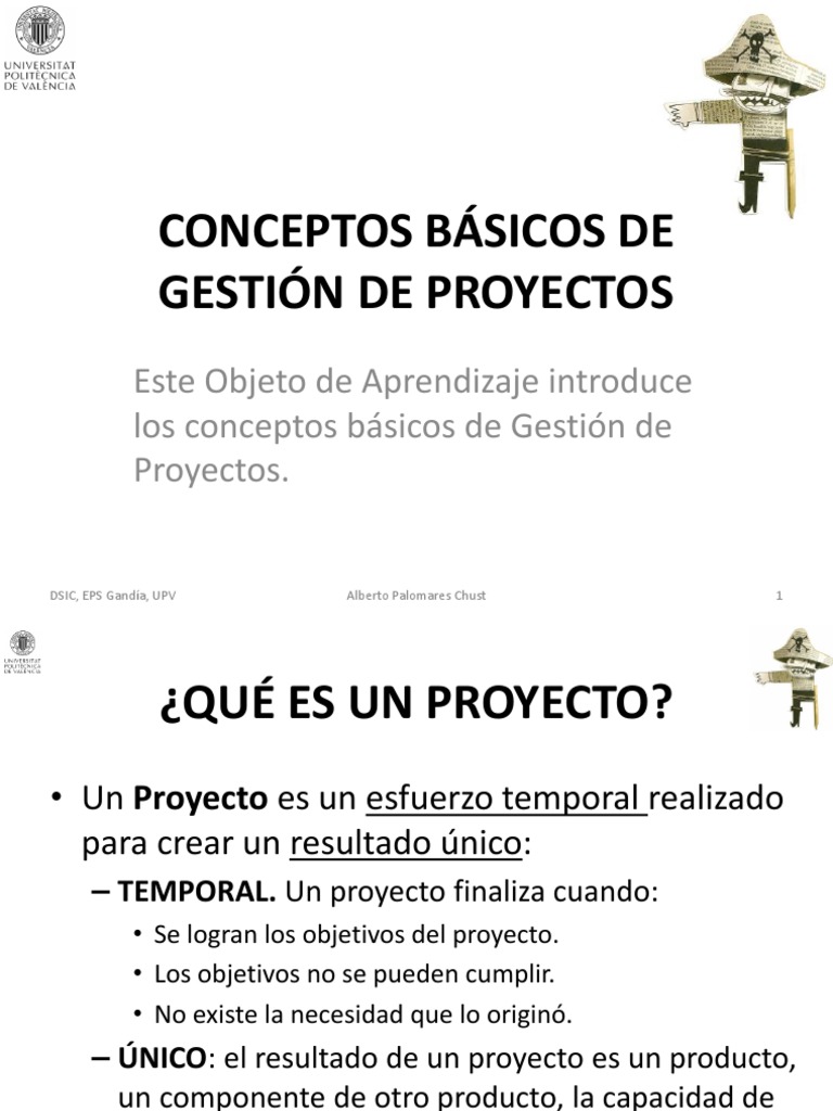 1.1.1 Conceptos Básicos de Gestión de Proyectos PDF | PDF | Gestión de ...