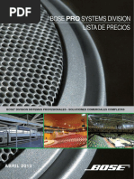 List a Precios BOSE