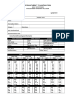 Musculoskeletal Assessment Form