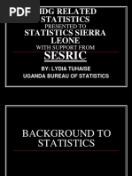 MDG Related Statistics Statistics Sierra Leone: Sesric