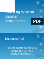 Gamit NG Wika Sa Lipunan Instrumental