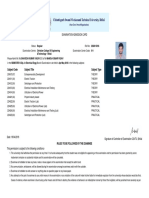 Examination Admission Card: &technology - Bhilai