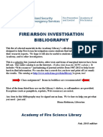 Fire Arson Bibliography