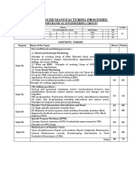 Advanced Manufacturing Processes: (Mechanical Engineering Group)