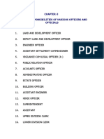 Duties Responsibilities of Various Officers and