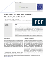 Bowel Injury Following Induced Abortion: R.S. Jhobta, A.K. Attri, A. Jhobta