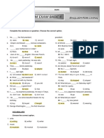 English For Living Midterm Exam Basic 4 Resuelto PDF