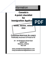 Canada Immigration Canadian Heritage Alliance PDF