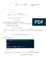 Ejercicio Clasificacion de Ecuaciones Diferenciales