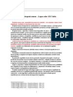 WWW - Referat.ro-Legea in Dreptul Roman - Legea Celor XII Table - Docd5787