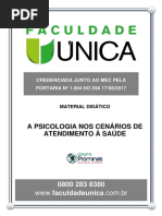A PSICOLOGIA NO CENÁRIO DE ATENDIMENTO À SAÚDE