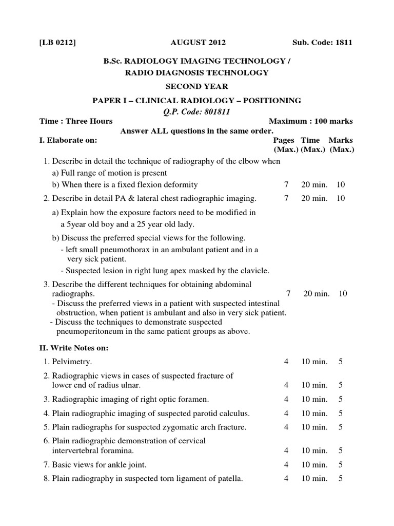 Darkroom Procedures Question PDF Radiography Medical Imaging