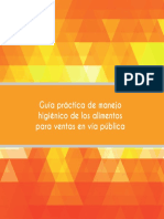 Guía Práctica de Manejo Higiénico de Alimentos para Ventas en Vía Pública