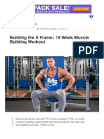 Building The X Frame - 10 Week Muscle Building Workout