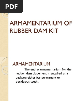 Armamentarium of Rubber Dam Kit