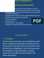 Competencia internacional tribunales peruanos