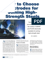 How To Choose Electrodes For Joining High-Strength Steels