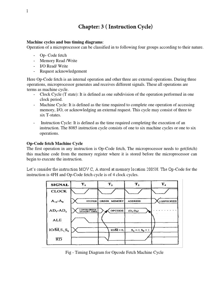 Chapter 3-Instruction Cycle | PDF | Input/Output | Computer Data Storage