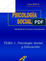 Tema 1 (Psicologia Social)