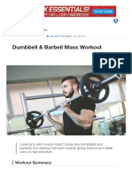 Dumbbell & Barbell Mass Workout - Muscle & Strength