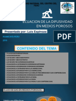 Ecuacion de Difusividad en Medios Porosos