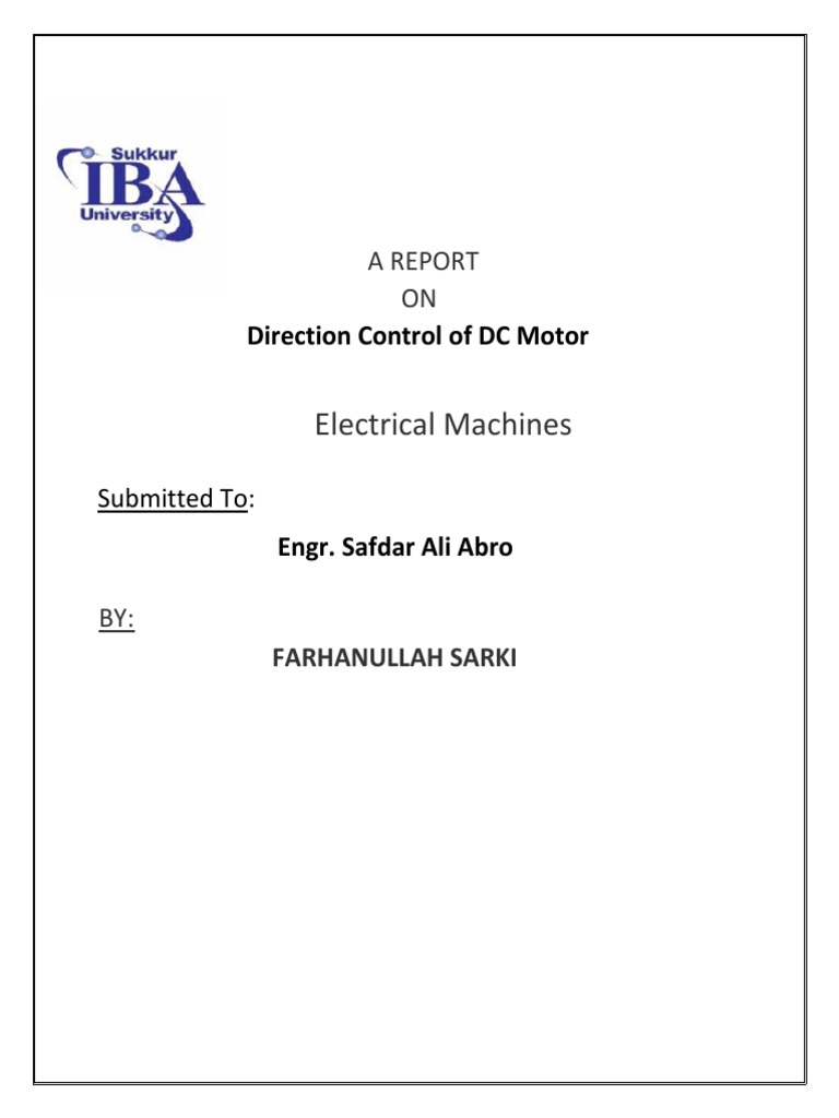 Arduino DC Motor Direction Control | PDF | Electric Motor | Direct Current