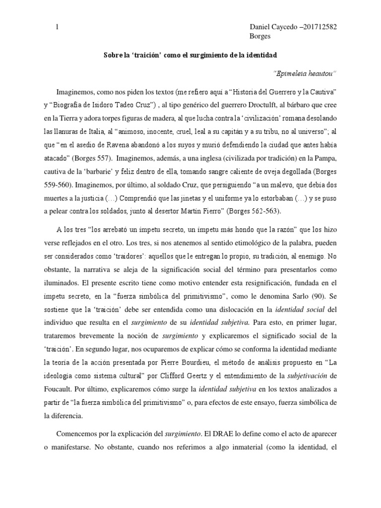 Reseña A Historia Del Guerrero y La Cautiva PDF Verdad