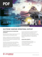 Electronic Warfare Operational Support: Transforming Data Into Operational Advantage