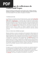 El Decálogo de Reflexiones de Carlos Raúl Yepes (1) - 1