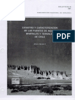 7.21 Hauser, 1997. Catastro y Caracterización de Las Fuentes de Aguas Minerales y Termales
