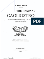 1912 DR Marc Haven-Le Maitre Inconnu Cagliostro