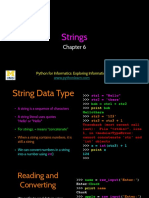 Strings: Python For Informatics: Exploring Information