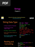 Strings: Python For Informatics: Exploring Information