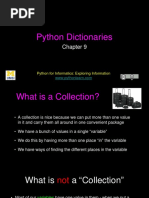 Python Dictionaries: Python For Informatics: Exploring Information