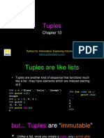 Tuples: Python For Informatics: Exploring Information