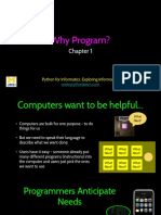 Why Program?: Python For Informatics: Exploring Information