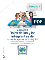 Instructivo de Roles de JRV, Fascículo II, TSE Guatemala 2019