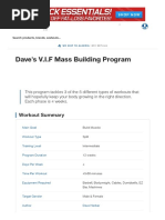 Dave's v.I.F Mass Building Program - Muscle & Strength