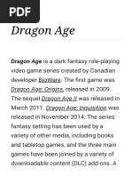 Dragon Age: Dragon Age Is A Dark Fantasy Role-Playing