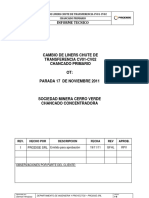 Informe Cambio de Liners Chute de Transferencia CV001 CV002 17 Nov 2011 PDF