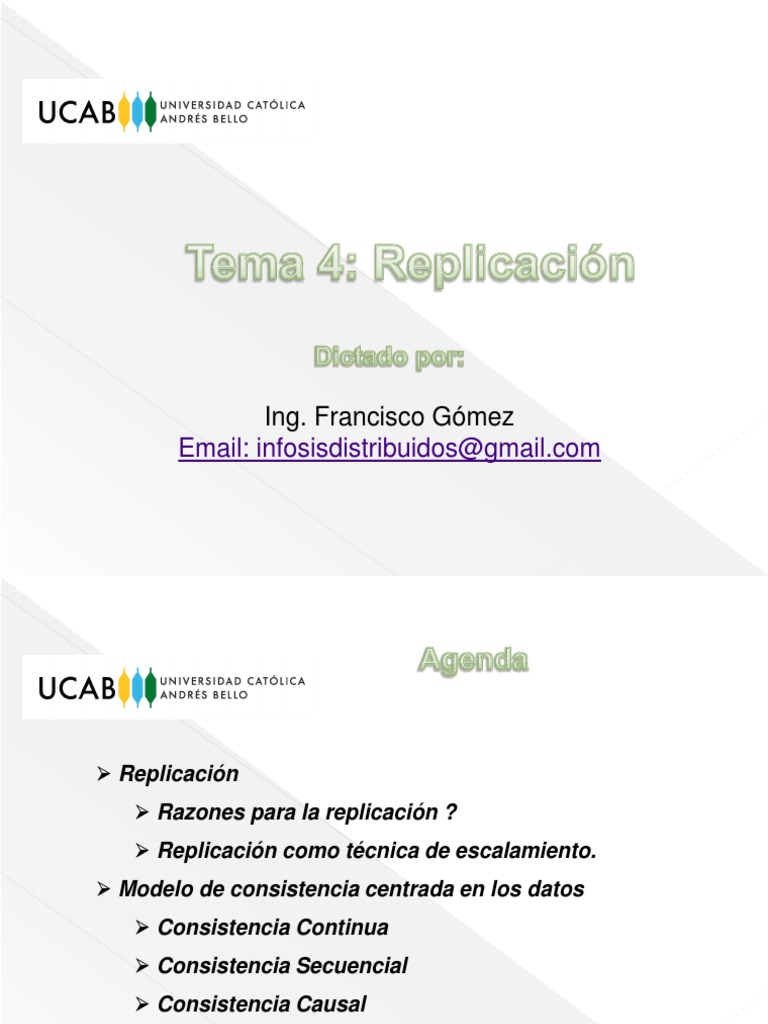 Replicacion PDF Computación distribuída Computación paralela