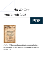 Historia de Las Matemáticas - Wikipedia, La Enciclopedia Libre