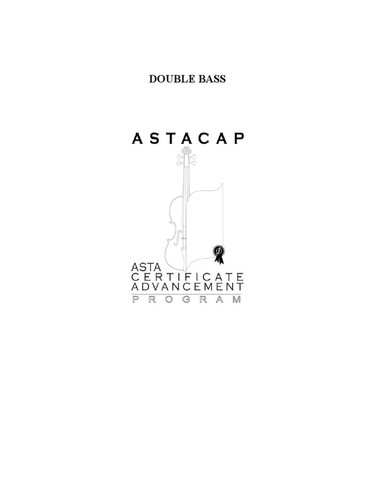 Double Bass Performance Exam Guide | PDF | Double Bass | Scale (Music)